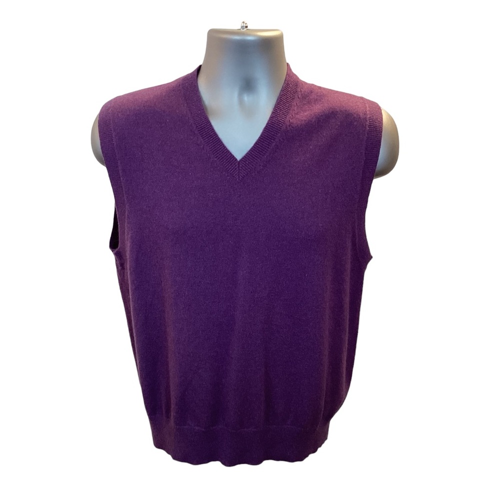 Land’s End Cashmere Vest Purple